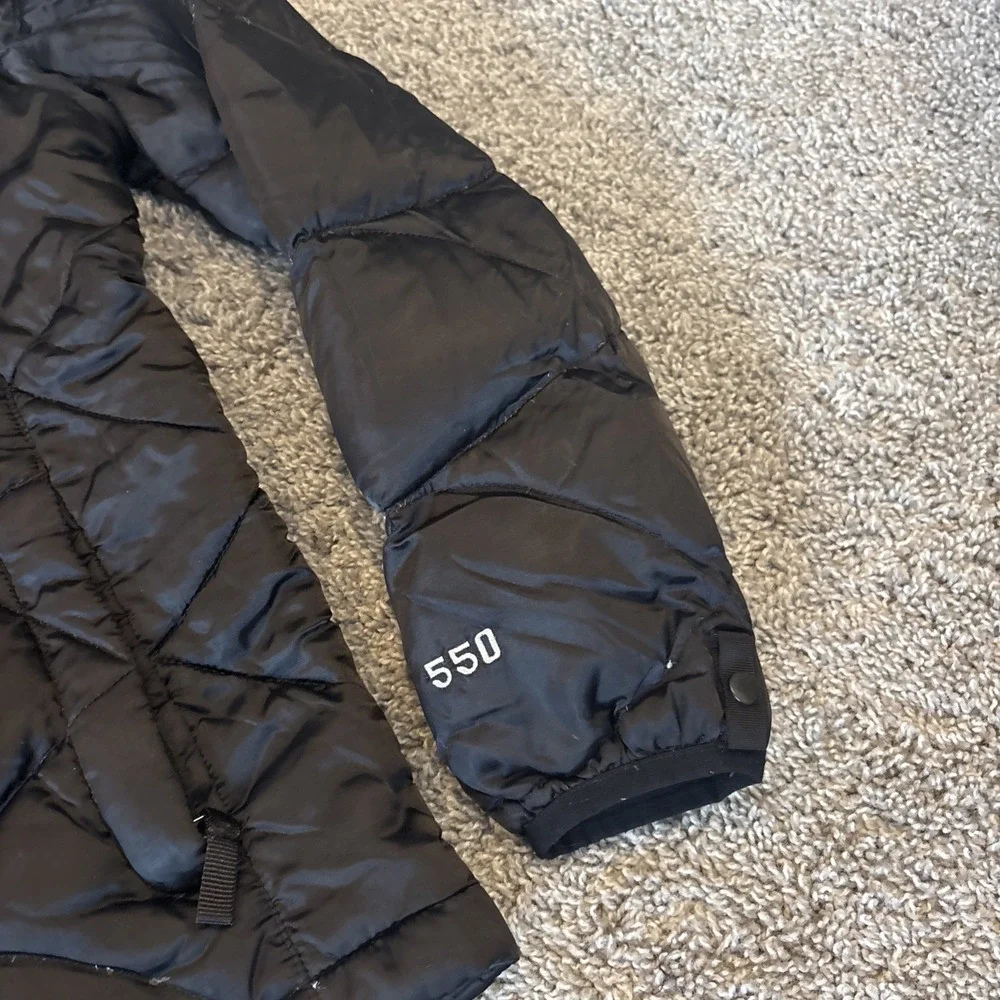 The North Face Jacket Girls Large 14/16 Black Goose Down 550 Fill Puffer Coat